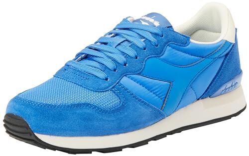 Diadora Camaro, Sneaker Unisex AdultoOptical White Deja Vu Blue, 42 EU