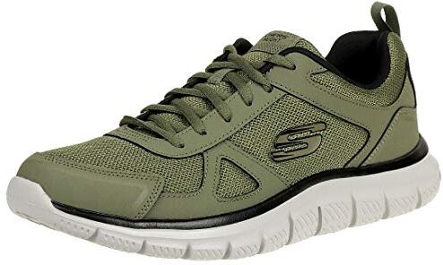 Skechers Track Scloric, Sneakers Uomo, Verde Olive Green, 40 EU