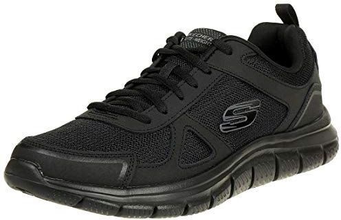 Skechers Track Scloric, Sneaker, Uomo, Nero Total Black, 42 EU