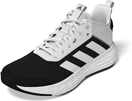 Adidas Ownthegame Shoes, Scarpe da Basket Uomo, Ftwr White Ftwr White Core Black, 47 1/3 EU