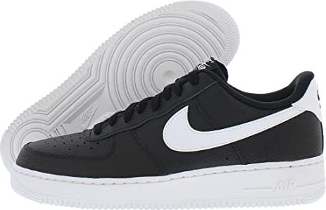 Nike Air Force 1 '07, Scarpe Uomo, Black White, 45.5 EU