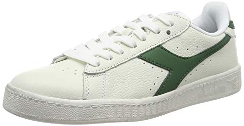 Diadora Game L Low Waxed, Sneaker Unisex Adulto, White Green, 46 EU