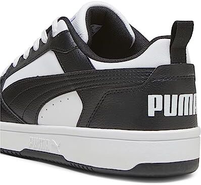 Puma Unisex Rebound V6 Low Scarpe da ginnastica,  White  Black  White, 46 EU