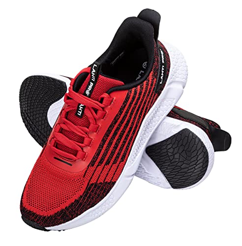 LAHTI PRO Knitted Shoes L3043, Scarpe, Rosso, 45 EU