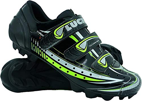 LUCK Scarpe da Ciclismo Master, con Suola in Carbonio e Tripla Striscia per Un Supporto Perfetto (37 EU)