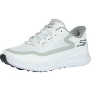 Skechers Uomo Slip-Ins: Go Golf Flight Spikeless Lace Up Mesh Sneakers for Men Slip-in ALLENATRICE, White/Gray, 43 EU Skechers Uomo Slip-Ins: Go Golf Flight Spikeless Lace Up Mesh Sneakers for Men Slip-in ALLENATRICE, White/Gray, 43 EU