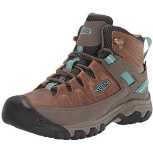 KEEN Targhee 3 Mid Waterproof, Scarpe da escursionismo, Donna, Marrone (Toasted Coconut/Porcelain), 38.5 EU KEEN Targhee 3 Mid Waterproof, Scarpe da escursionismo, Donna, Marrone (Toasted Coconut/Porcelain), 38.5 EU