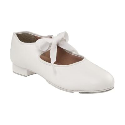 Capezio PU Jr. Tyette Tap Shoe Child, Bianco, 12,5 W Capezio PU Jr. Tyette Tap Shoe Child, Bianco, 12,5 W