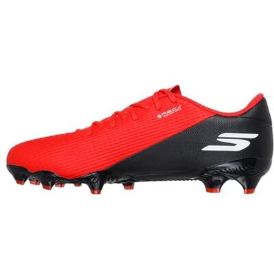 Skechers SKX_2 Academy FG Scarpe da Calcio da Uomo, Leggere, con Tacchetti da Calcio, Colore Rosso Sintetico/Bordo Nero, Taglia 38 Skechers SKX_2 Academy FG Scarpe da Calcio da Uomo, Leggere, con Tacchetti da Calcio, Colore Rosso Sintetico/Bordo Nero, Taglia 38
