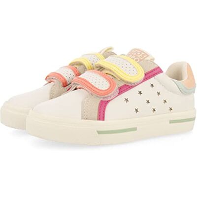 GIOSEPPO Sneakers Bianche con Dettagli Colorati e Stelle da Bambina foissiat GIOSEPPO Sneakers Bianche con Dettagli Colorati e Stelle da Bambina foissiat