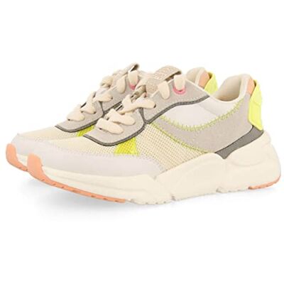 GIOSEPPO Sneakers Bianche con Dettagli Colorati e Base a Rete da Bambina uracoa GIOSEPPO Sneakers Bianche con Dettagli Colorati e Base a Rete da Bambina uracoa