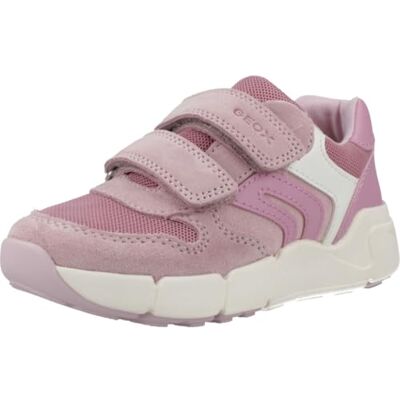 Geox B FLEXYPER Mini Girl Sneaker, Rosa/Dk Pink, 21 EU Geox B FLEXYPER Mini Girl Sneaker, Rosa/Dk Pink, 21 EU