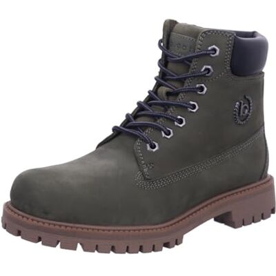 bugatti Stivali da uomo 321-ANV30 con fodera fredda, verde/nero, 43 EU, Green Black, 43 EU bugatti Stivali da uomo 321-ANV30 con fodera fredda, verde/nero, 43 EU, Green Black, 43 EU