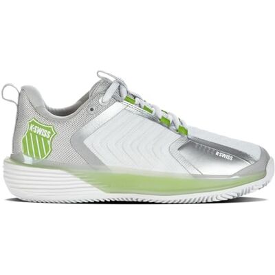 K-Swiss Performance Ultrashot 3 HB, Scarpe da Tennis Donna, White/Gray Violet/Lime Green, 38 EU K-Swiss Performance Ultrashot 3 HB, Scarpe da Tennis Donna, White/Gray Violet/Lime Green, 38 EU