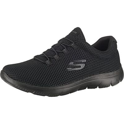 Skechers Donna Summits 12985 Trainers, Black Mesh/ Trim, 37 EU Skechers Donna Summits 12985 Trainers, Black Mesh/ Trim, 37 EU