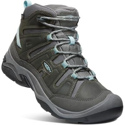 KEEN Circadia Mid Waterproof, Stivali da Escursionismo Donna, Steel Grey/Cloud Blue, 37 EU KEEN Circadia Mid Waterproof, Stivali da Escursionismo Donna, Steel Grey/Cloud Blue, 37 EU