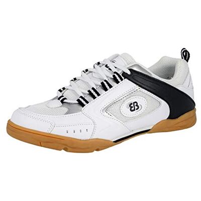 Brütting Perfect Indoor , Scarpe sportive uomo, Bianco (WEISS/MARINE/SILBER), 38 EU Brütting Perfect Indoor , Scarpe sportive uomo, Bianco (WEISS/MARINE/SILBER), 38 EU