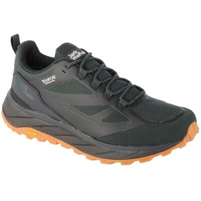 Jack Wolfskin TERRAVENTURE TEXAPORE LOW M - Oliva Nera - 39.5 - Calzature Jack Wolfskin TERRAVENTURE TEXAPORE LOW M - Oliva Nera - 39.5 - Calzature