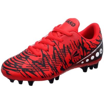 JAKO J-SFG Take, Scarpe da Calcio Unisex-Adulto, Fiery Red Jet Black, 40 EU JAKO J-SFG Take, Scarpe da Calcio Unisex-Adulto, Fiery Red Jet Black, 40 EU