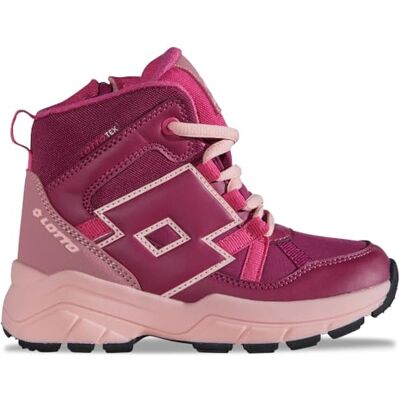 Lotto Vorix Tex K Unisex Kids, Stivali a metà Polpaccio, Rosso Scuro Rosa, 32 EU Lotto Vorix Tex K Unisex Kids, Stivali a metà Polpaccio, Rosso Scuro Rosa, 32 EU