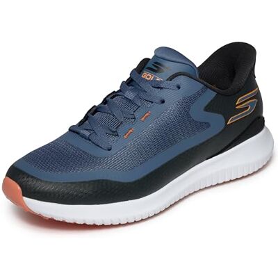 Skechers Uomo Slip-Ins: Go Golf Flight Spikeless Lace Up Mesh Sneakers for Men Slip-in ALLENATRICE, Slate, 45 EU Skechers Uomo Slip-Ins: Go Golf Flight Spikeless Lace Up Mesh Sneakers for Men Slip-in ALLENATRICE, Slate, 45 EU