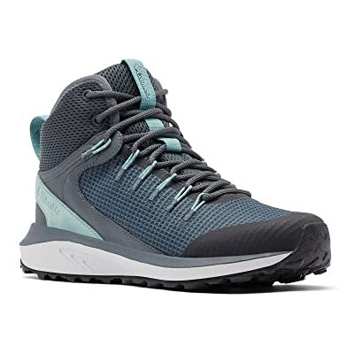 Columbia Trailstorm Mid Waterproof Scarponi Da Trekking Alta impermeabili da Donna, Grigio (Graphite x Dusty Green), 36 EU Columbia Trailstorm Mid Waterproof Scarponi Da Trekking Alta impermeabili da Donna, Grigio (Graphite x Dusty Green), 36 EU