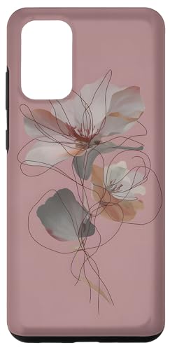 pink Pattern Flowers girls Custodia per Galaxy S20+ Vintage Fiori Per i fiori Ragazza amante