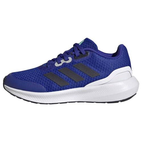 Adidas Runfalcon 3 Lace Shoes, Sneakers Unisex Bambini e ragazzi, Lucid Blue Legend Ink Ftwr White, 28 EU