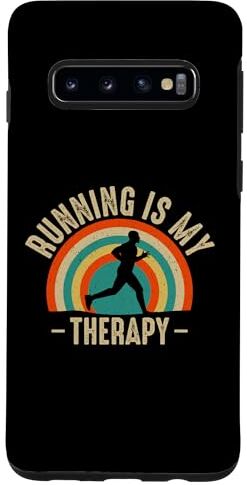 Regali per la corsa Abbigliamento da corsa Runner Custodia per Galaxy S10 Running Is My Therapy