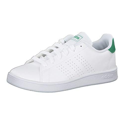 adidas Advantage K, Sneaker Unisex Bambini e ragazzi, Cloud White Green Grey Two, 30.5 EU