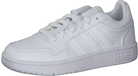 Adidas Hoops Shoes, Sneaker Unisex Bambini e ragazzi, Ftwr White Ftwr White Ftwr White, 36 EU