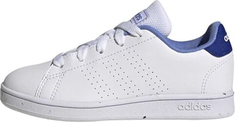 Adidas Advantage Lifestyle Court Lace Shoes, Sneaker Unisex Bambini e ragazzi, Ftwr White Ftwr White Blue Fusion, 37 1/3 EU