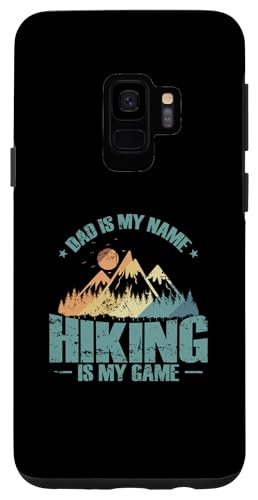 hiking nature running walking trekking mountains Custodia per Galaxy S9 Papà è il mio nome L'escursionismo è il mio gioco Natura Hobby