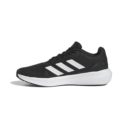 Adidas Runfalcon 3 Lace Shoes, Sneakers Unisex Bambini e ragazzi, Core Black Ftwr White Core Black, 35 EU