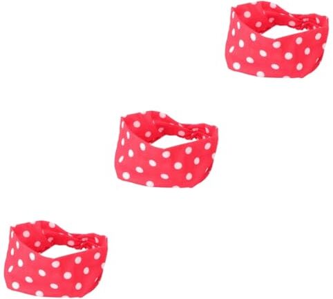 minkissy 3pcs ragazze sport fasce per ragazze fasce elastiche per capelli Criss Dot Fitness Foulard avvolge la testa per le donne ragazza avvolgere la testa donne fasce per capelli ragazza