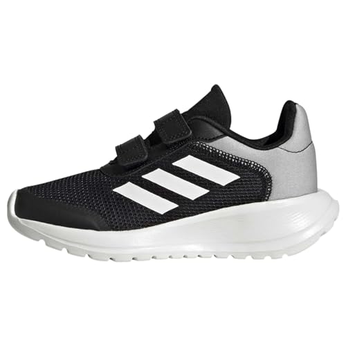 Adidas Tensaur Run Shoes Cf, Scarpe da Corsa Unisex Bambini e ragazzi, Core Black Core White Grey Two, 39 1/3 EU