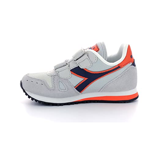 Diadora SIMPLE RUN TD, Sneakers Unisex Bambini, Grigio (Aurora), 22 EU