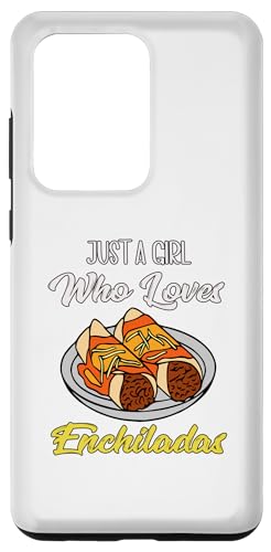 Funny Mexican Food Design Girls Enchilada Eater Custodia per Galaxy S20 Ultra Just A Girl Who Loves Enchiladas Bambini Ragazze Donne Amante del cibo