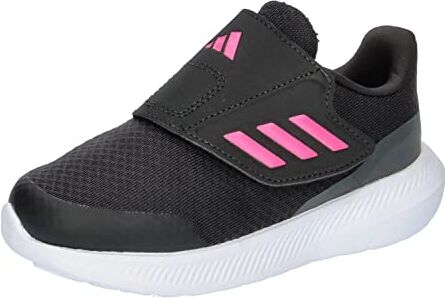 Adidas Runfalcon 3.0 Hook-and-loop, Sneaker Unisex Bimbi 0-24, Core Black Core Black Pulse Magenta, 19 EU