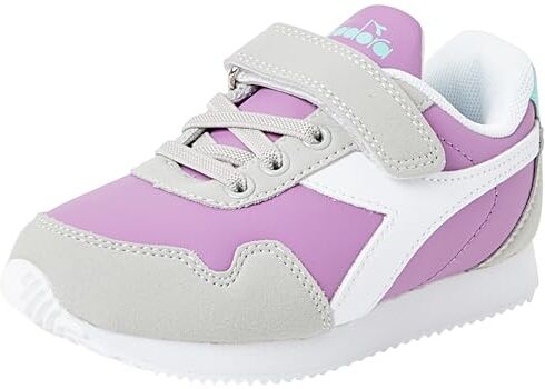 Diadora Simple Run PS, Scarpe da Ginnastica, Mulberry/White, 32 EU