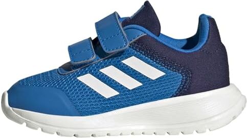 Adidas Tensaur Run Shoes, Scarpe Unisex Bimbi 0-24, Blue Rush Core White Dark Blue, 21 EU