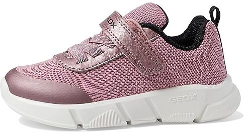 Geox J Aril Girl D, Scarpe da Ginnastica, Rose Black, 30 EU