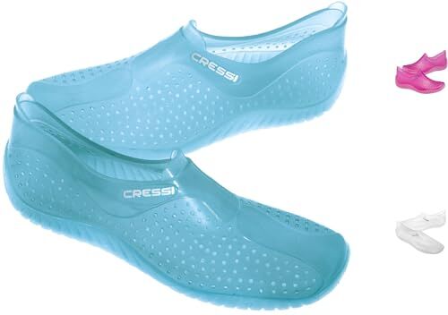 Cressi Water Shoes, Scarpette Sportive Uso Acquatico/Mare/Spiaggia Adulti, Ragazzi e Bambini, Acquamarina, 33/34 EU