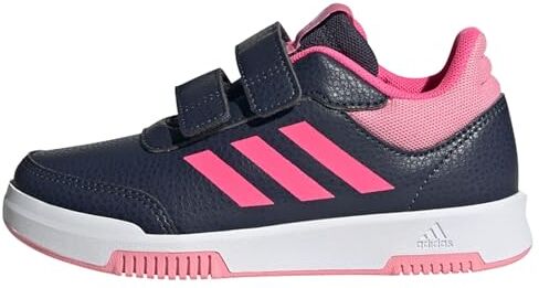 Adidas Tensaur Hook and Loop Shoes, Sneakers Unisex Bambini e ragazzi, Shadow Navy Lucid Pink Bliss Pink, 37 1/3 EU