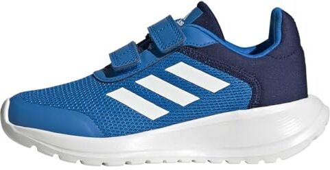 Adidas Tensaur Run Shoes Cf, Scarpe da Corsa Unisex Bambini e ragazzi, Blue Rush Core White Dark Blue, 40 EU