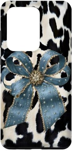 cows blue Bows girls Custodia per Galaxy S20 Ultra mucche blu Fiocchi ragazze