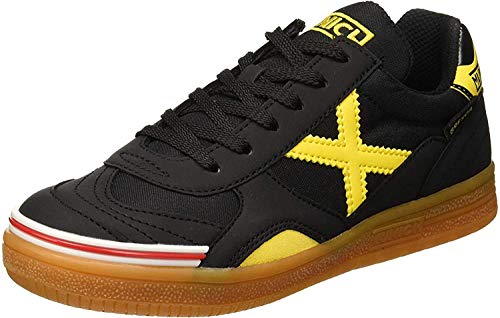 Munich Gresca Kid S, Scarpe da fitness, Unisex Bambini, Nero (Negro/Amarillo 02), 38 EU