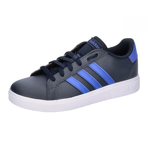 Adidas Grand Court Lifestyle Tennis Lace-up Shoes, Sneaker Unisex Bambini e ragazzi, Legend Ink Team Royal Blue Ftwr White, 32 EU