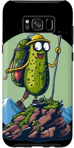 Funny hiking Pickle Outfit Custodia per Galaxy S8+ Mountaineer Pickle per escursioni e trekking Ragazzi e ragazze