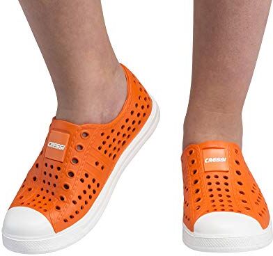 Cressi Pulpy Shoes Kids, Scarpette Mare Bambino Scogli E Piscina Unisex Ragazzi, Arancio Bianco, 31 EU